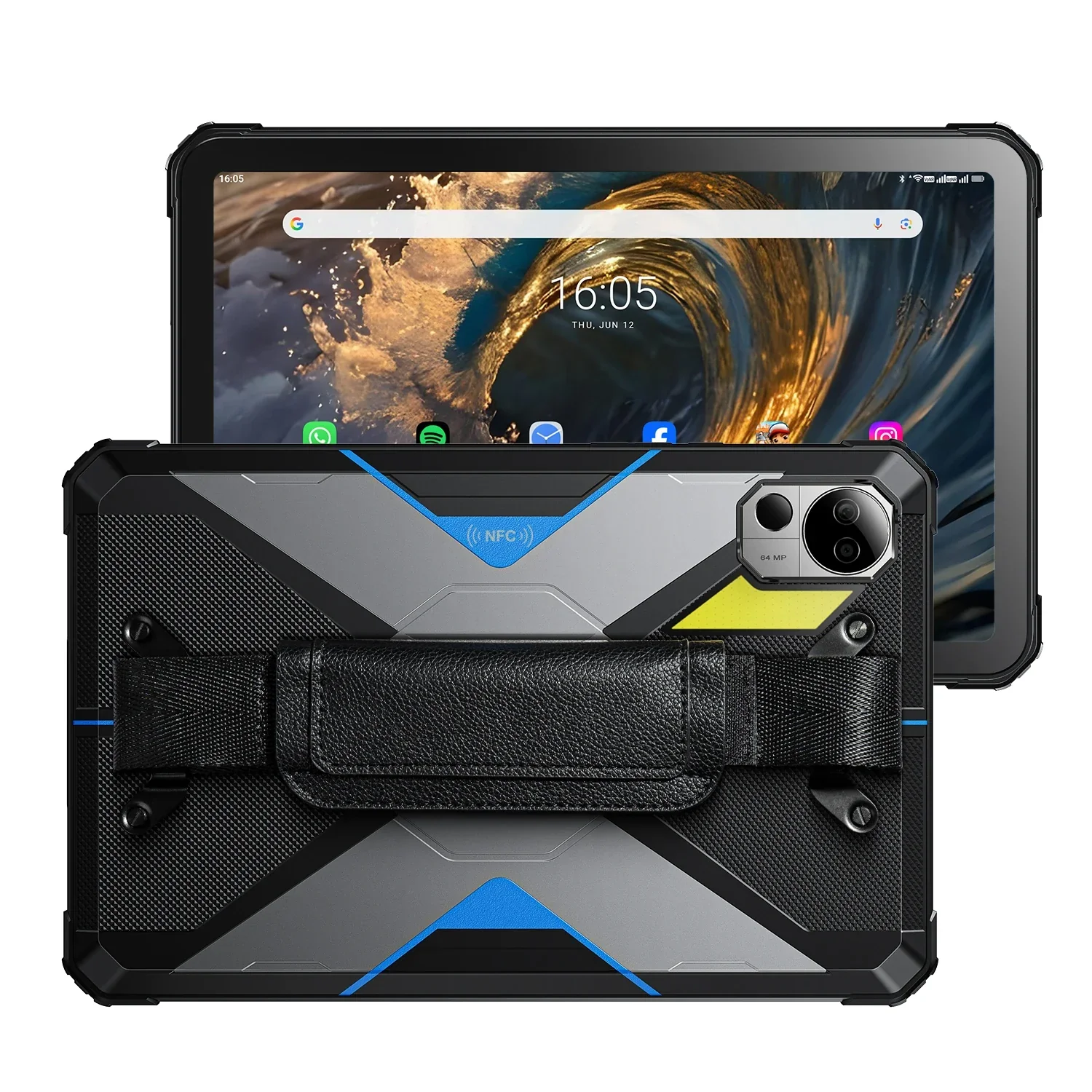 FOSSiBOT DT3 5G - Écran 10,4 Pouces - 32 Go de RAM + 256 Go - Processeur MediaTek Dimensity 7300 4nm Octa-core - Batterie 21560 mAh - Appareil Photo 64 MP - Charge Rapide 66W - Android 15 Tablette Robuste - Image 4