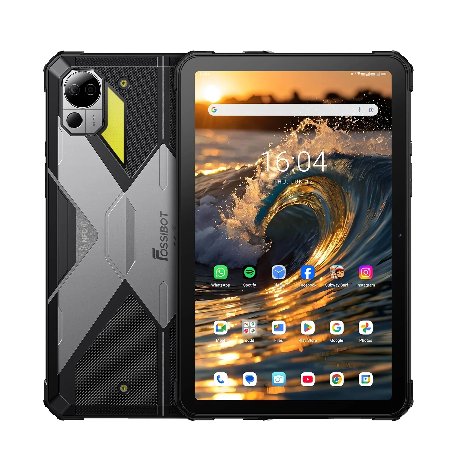 FOSSiBOT DT3 5G - Écran 10,4 Pouces - 32 Go de RAM + 256 Go - Processeur MediaTek Dimensity 7300 4nm Octa-core - Batterie 21560 mAh - Appareil Photo 64 MP - Charge Rapide 66W - Android 15 Tablette Robuste - Image 5