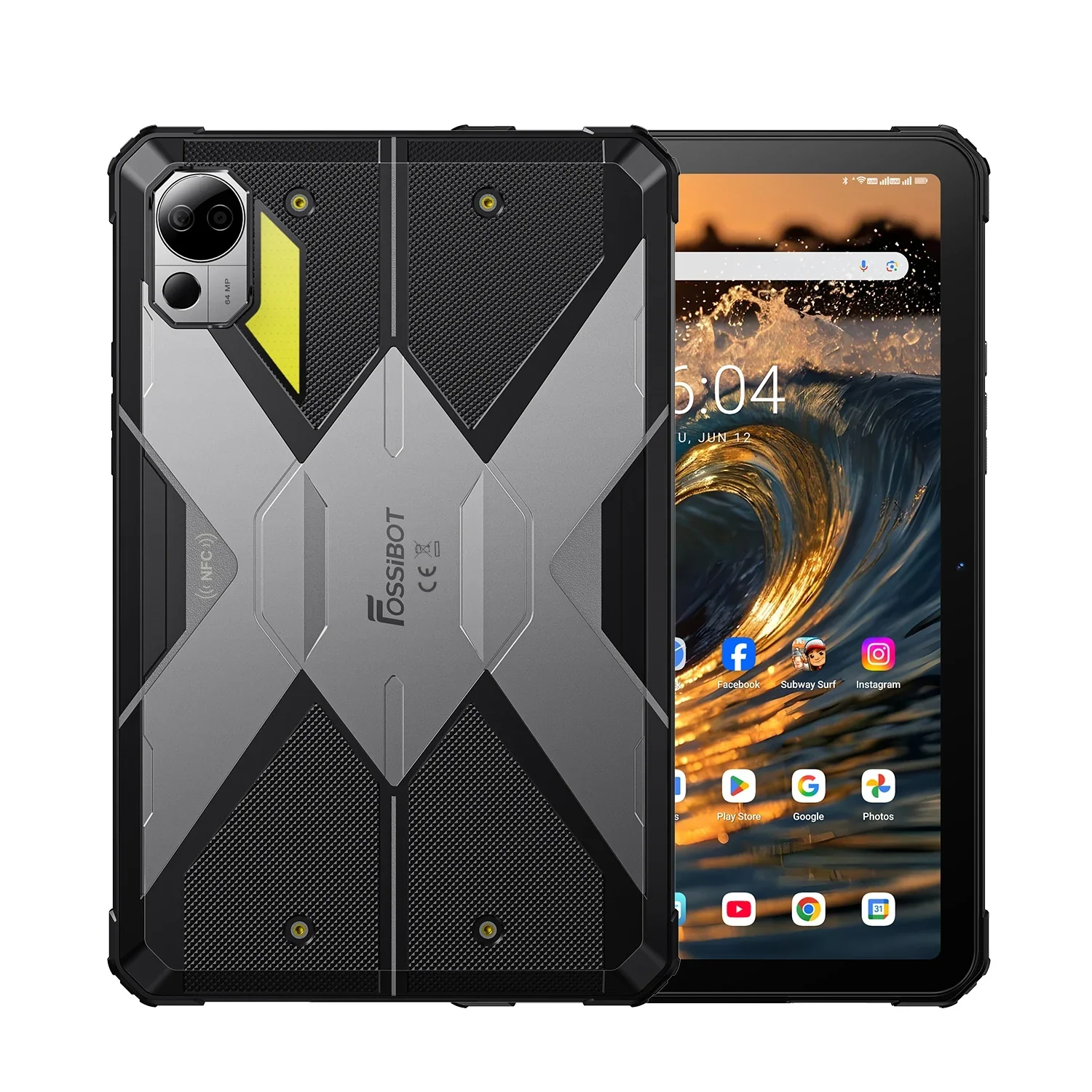 FOSSiBOT DT3 5G - Écran 10,4 Pouces - 32 Go de RAM + 256 Go - Processeur MediaTek Dimensity 7300 4nm Octa-core - Batterie 21560 mAh - Appareil Photo 64 MP - Charge Rapide 66W - Android 15 Tablette Robuste - Image 6