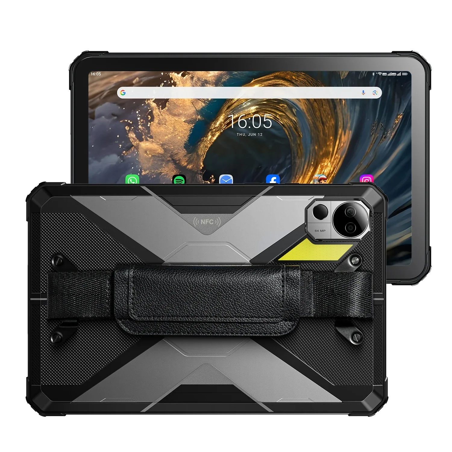 FOSSiBOT DT3 5G - Écran 10,4 Pouces - 32 Go de RAM + 256 Go - Processeur MediaTek Dimensity 7300 4nm Octa-core - Batterie 21560 mAh - Appareil Photo 64 MP - Charge Rapide 66W - Android 15 Tablette Robuste - Image 8
