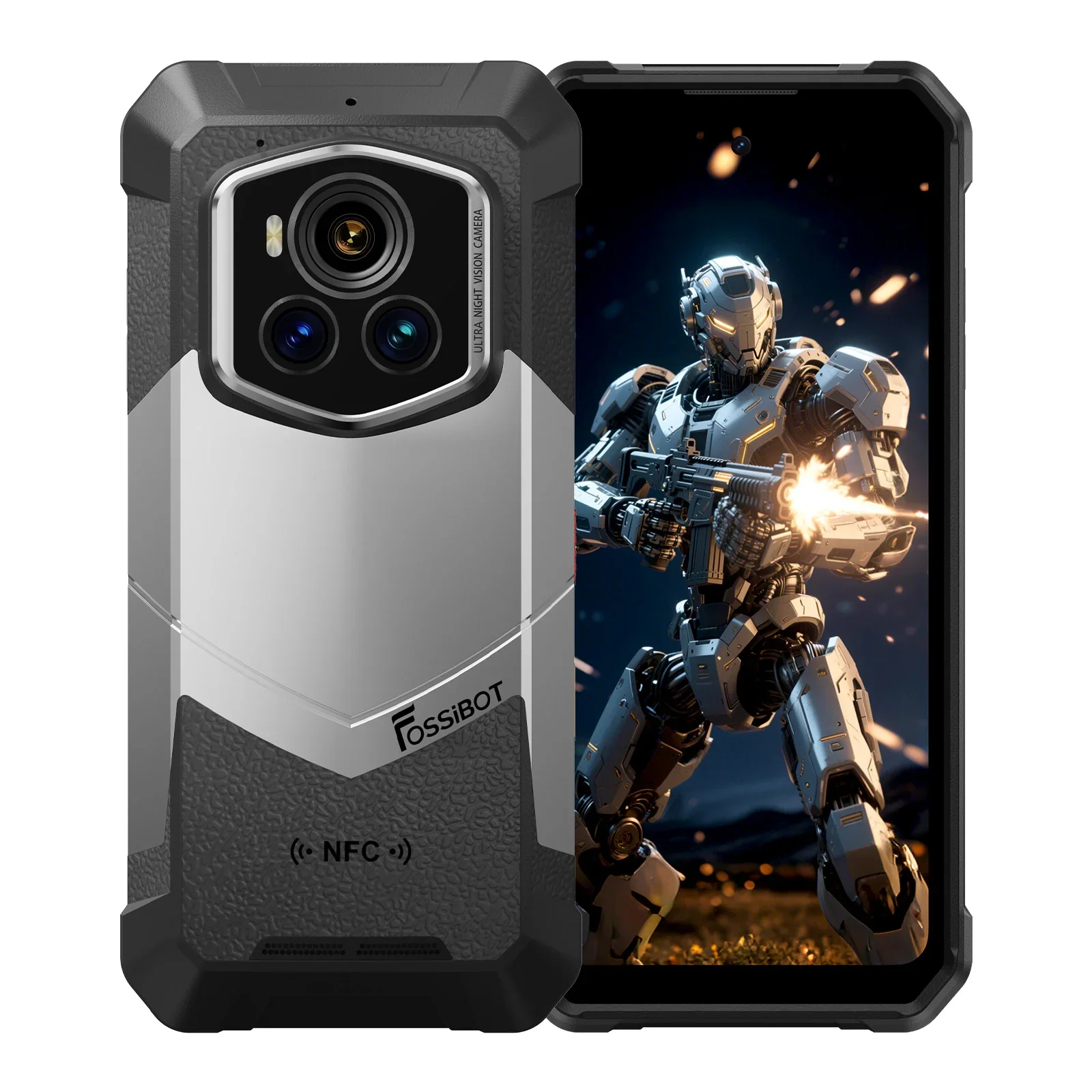 FOSSiBOT F107 Pro - Smartphone Robusté 6,95 Pouces 30+512GB MediaTek Dimensity 7300 200MP+32MP 28000mAh Android 15 Vision Nocturne Stellaire - Image 3