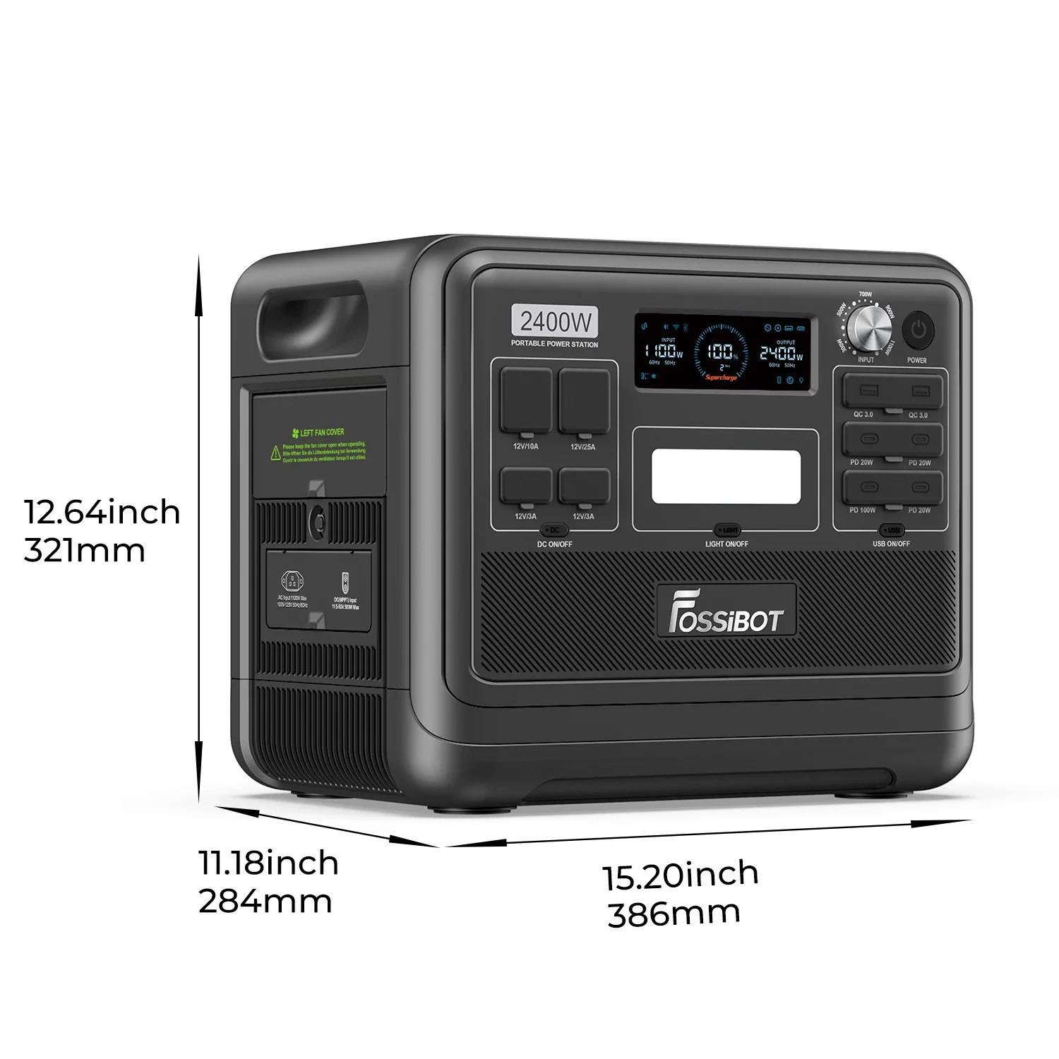 FOSSiBOT F2400 station électrique portable - 2 048 Wh | 2 400 W - Image 19
