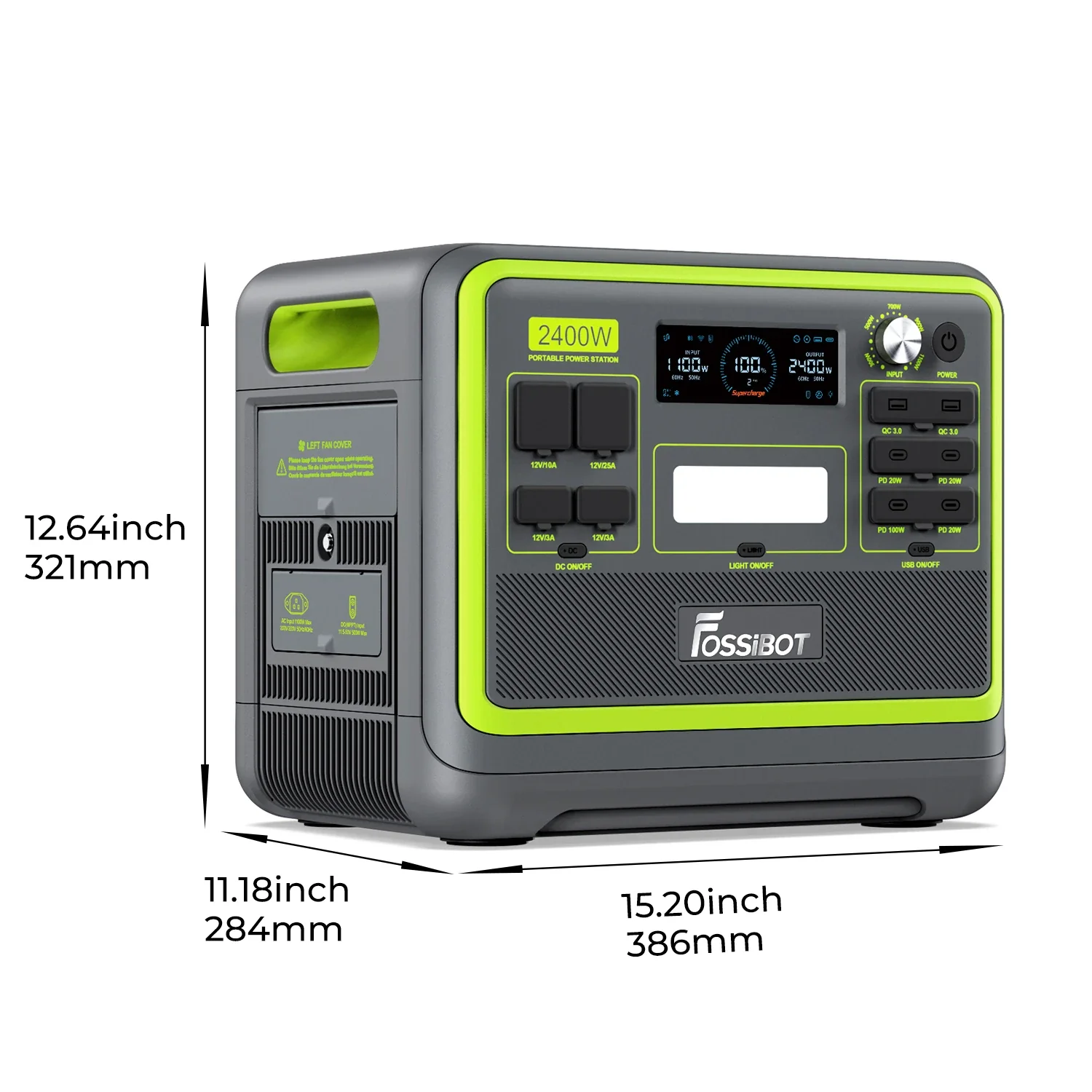 FOSSiBOT F2400 station électrique portable - 2 048 Wh | 2 400 W - Image 7